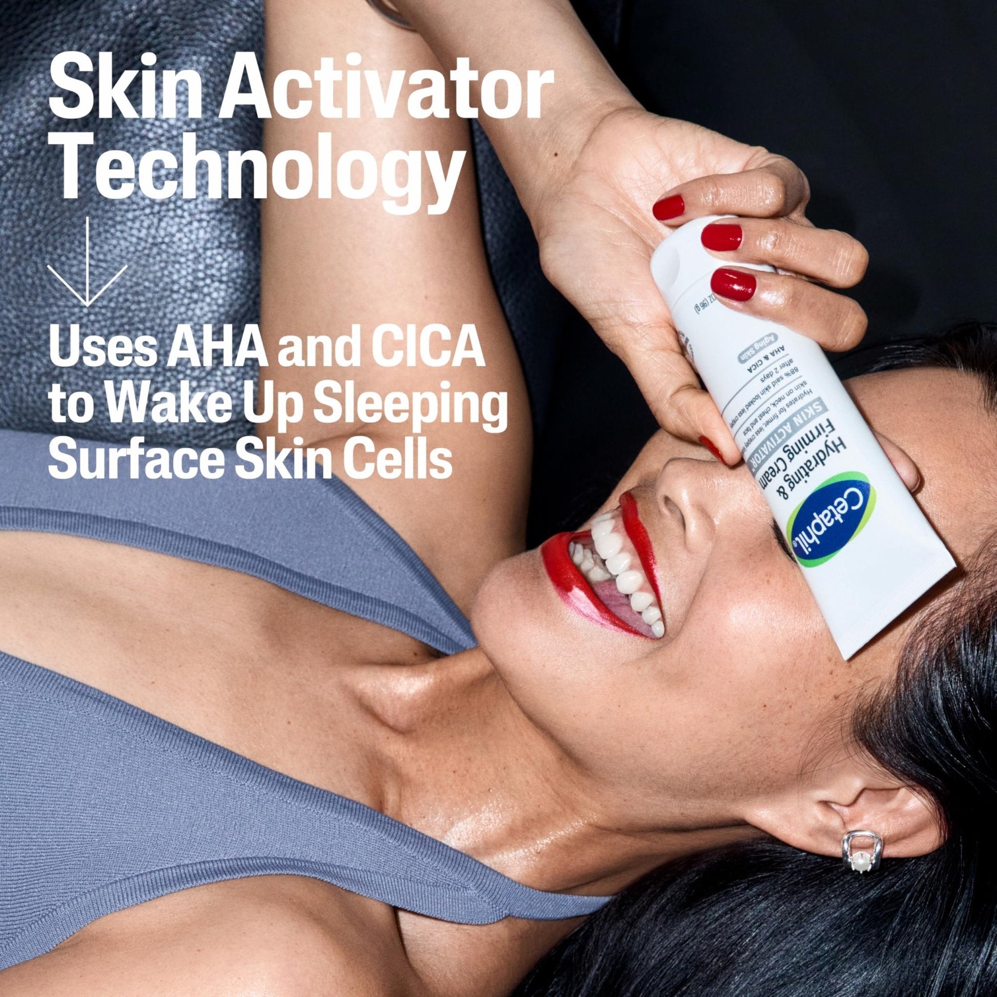 Cetaphil Skin Activator Hydrating & Firming Cream For Face, Neck & Chest 3.4 oz, Mandelic Acid (AHA) and Centella Asiatica (CICA) Cream - Maple Wellness Supplements