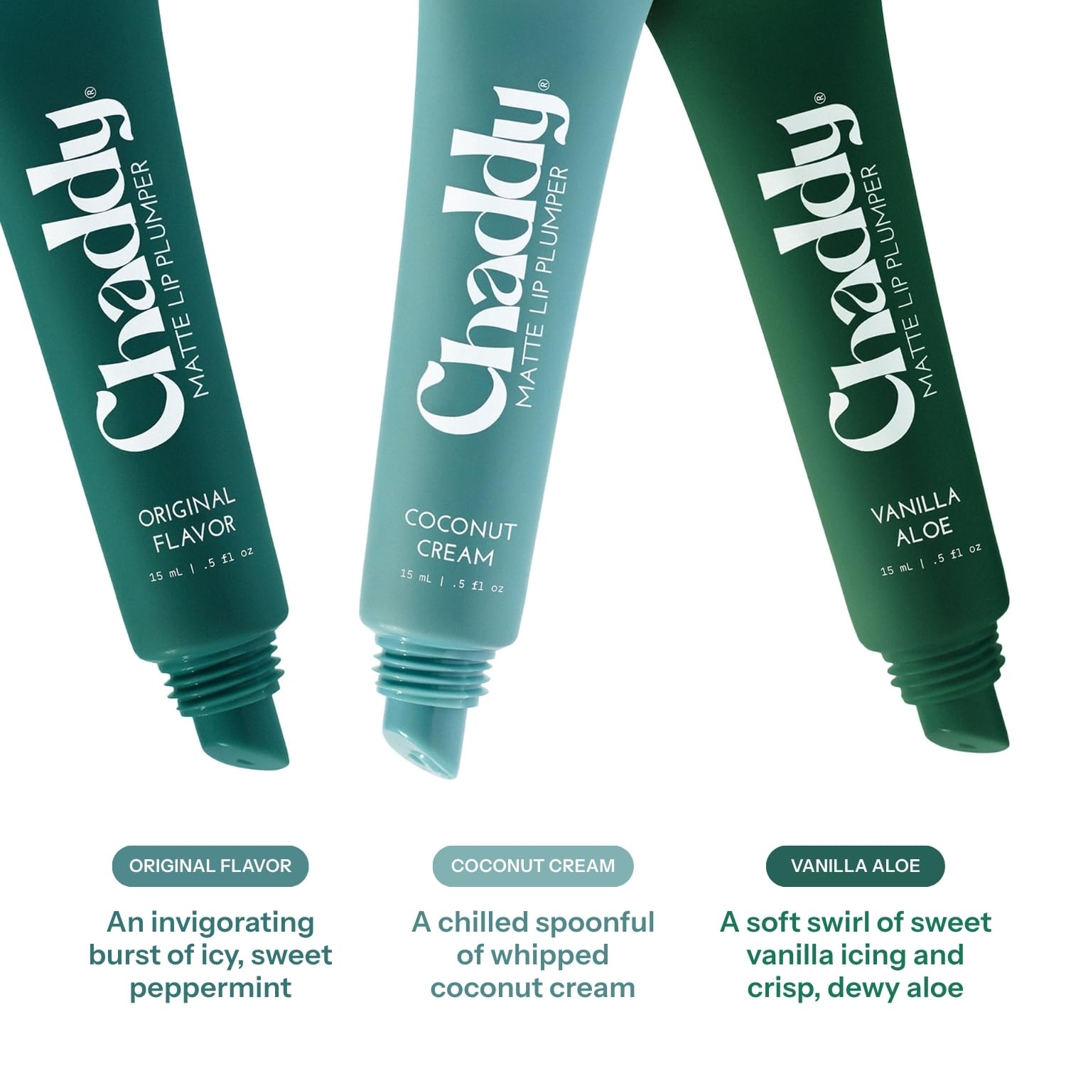 Chaddy Matte Lip Plumper - Hydrating Lip Plumper with Hyaluronic Acid | Plumping Lip, Natural Lip Care and Enhancer - 0.5 fl.oz (Original Flavor) - Maple Wellness Supplements