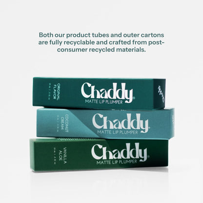 Chaddy Matte Lip Plumper - Hydrating Lip Plumper with Hyaluronic Acid | Plumping Lip, Natural Lip Care and Enhancer - 0.5 fl.oz (Original Flavor) - Maple Wellness Supplements