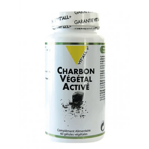 Charbon végétal activé 60 gélules VIT'ALL+ - Maple Wellness Supplements