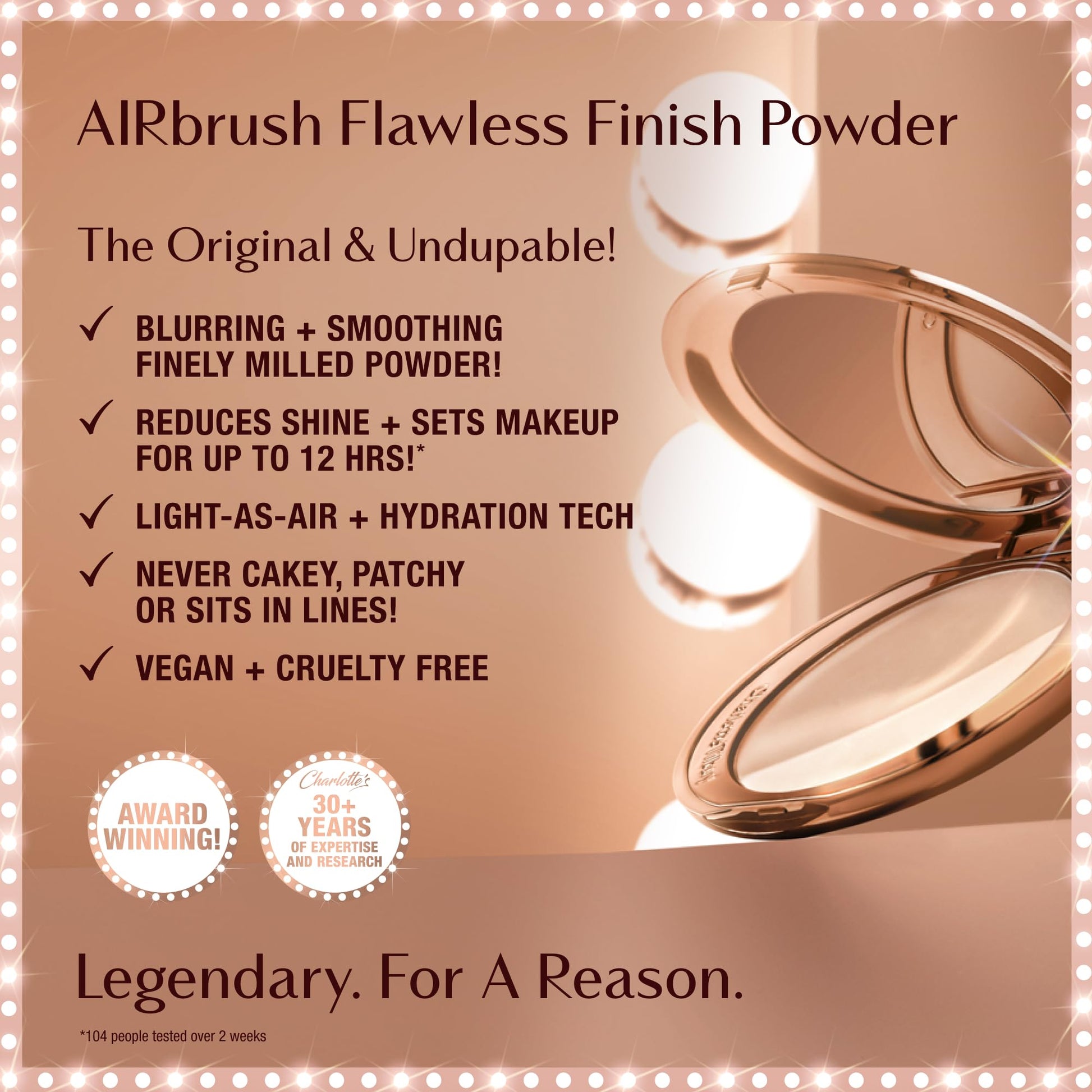 Charlotte Tilbury Airbrush Flawless Finish Setting Powder - Pore-Blurring Pressed Powder for Face Makeup to Minimize Shine with a Soft-Focus Finish - 1 Fair - Maple Wellness Supplements