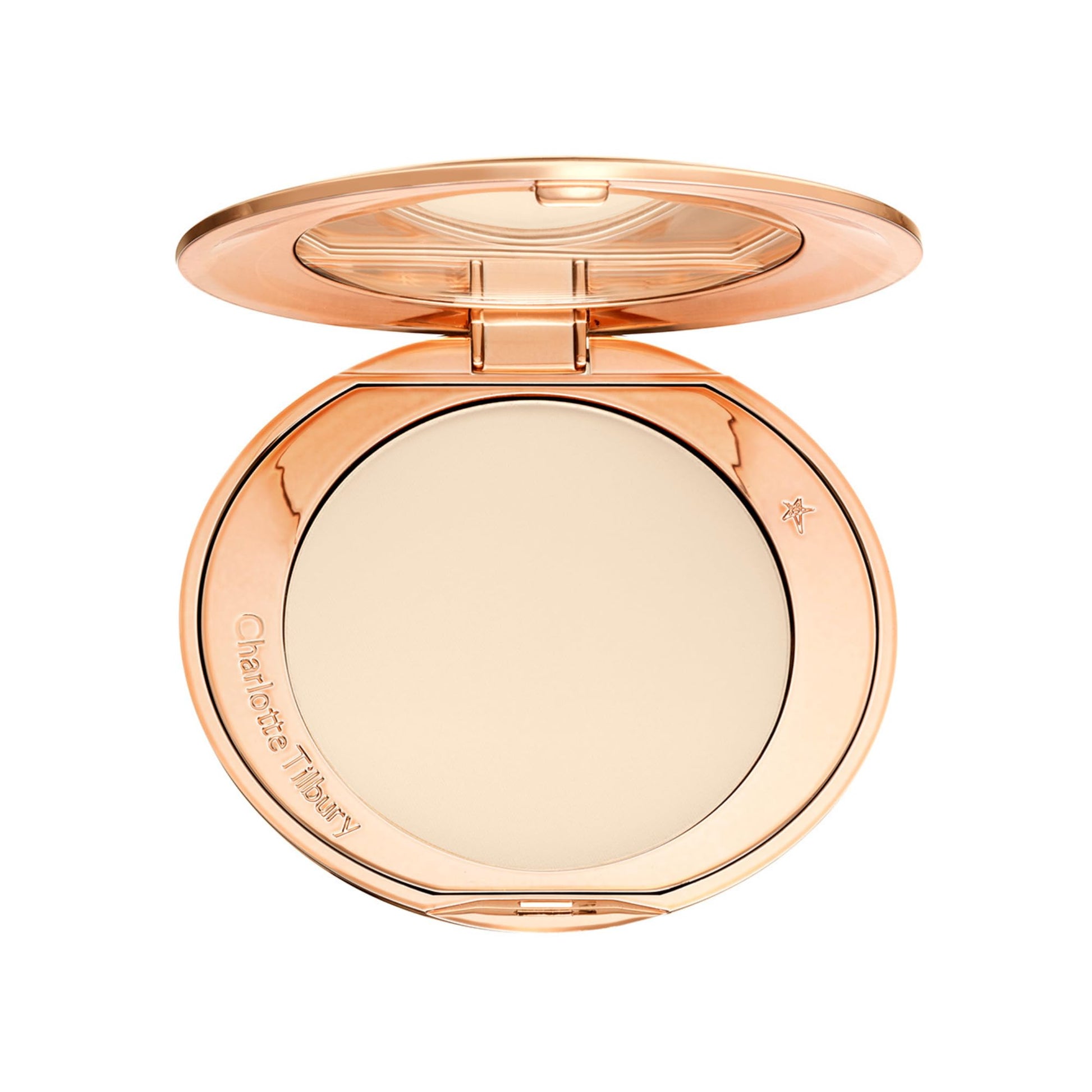 Charlotte Tilbury Airbrush Flawless Finish Setting Powder - Pore-Blurring Pressed Powder for Face Makeup to Minimize Shine with a Soft-Focus Finish - 1 Fair - Maple Wellness Supplements