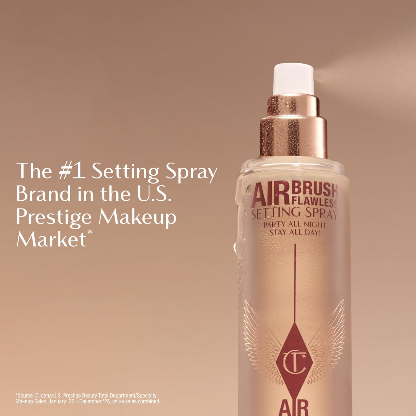 Charlotte Tilbury Airbrush Flawless Setting Spray - Ultra-Fine Hydrating Mist to Prime - Maple Wellness Supplements