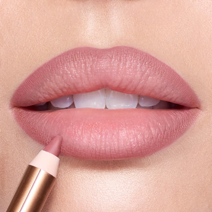 Charlotte Tilbury Lip Cheat Lip Liner Pencil - Gives Lips a Fuller-Looking, Defined Pout - Enriched with Jojoba Oil & Hyaluronic Acid - Waterproof, Smudge-Proof & Transfer-Proof - Pillow Talk Fair - Maple Wellness Supplements
