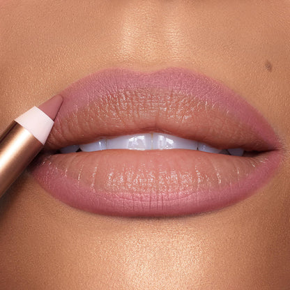 Charlotte Tilbury Lip Cheat Lip Liner Pencil - Gives Lips a Fuller-Looking, Defined Pout - Enriched with Jojoba Oil & Hyaluronic Acid - Waterproof, Smudge-Proof & Transfer-Proof - Pillow Talk Medium - Maple Wellness Supplements