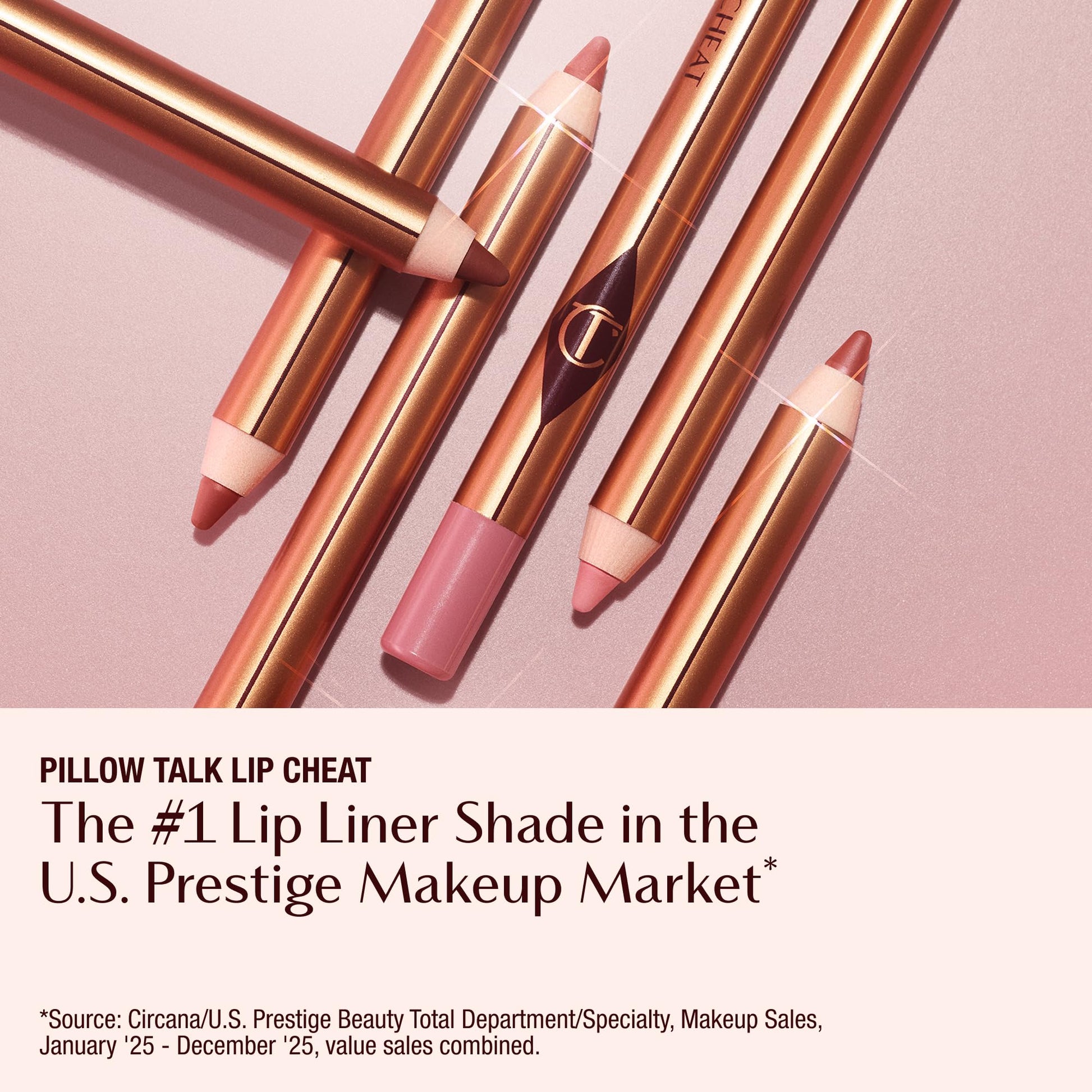 Charlotte Tilbury Lip Cheat Lip Liner Pencil - Gives Lips a Fuller-Looking, Defined Pout - Enriched with Jojoba Oil & Hyaluronic Acid - Waterproof, Smudge-Proof & Transfer-Proof - Pillow Talk Medium - Maple Wellness Supplements