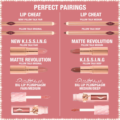 Charlotte Tilbury Pillow Talk Plumpgasm Lip Gloss - Hydrating Lip Plumper with Hyaluronic Acid & Plumpgasm Heat + Ice Technology for Juicy, Glossy Fullness - Fair/Medium - Maple Wellness Supplements