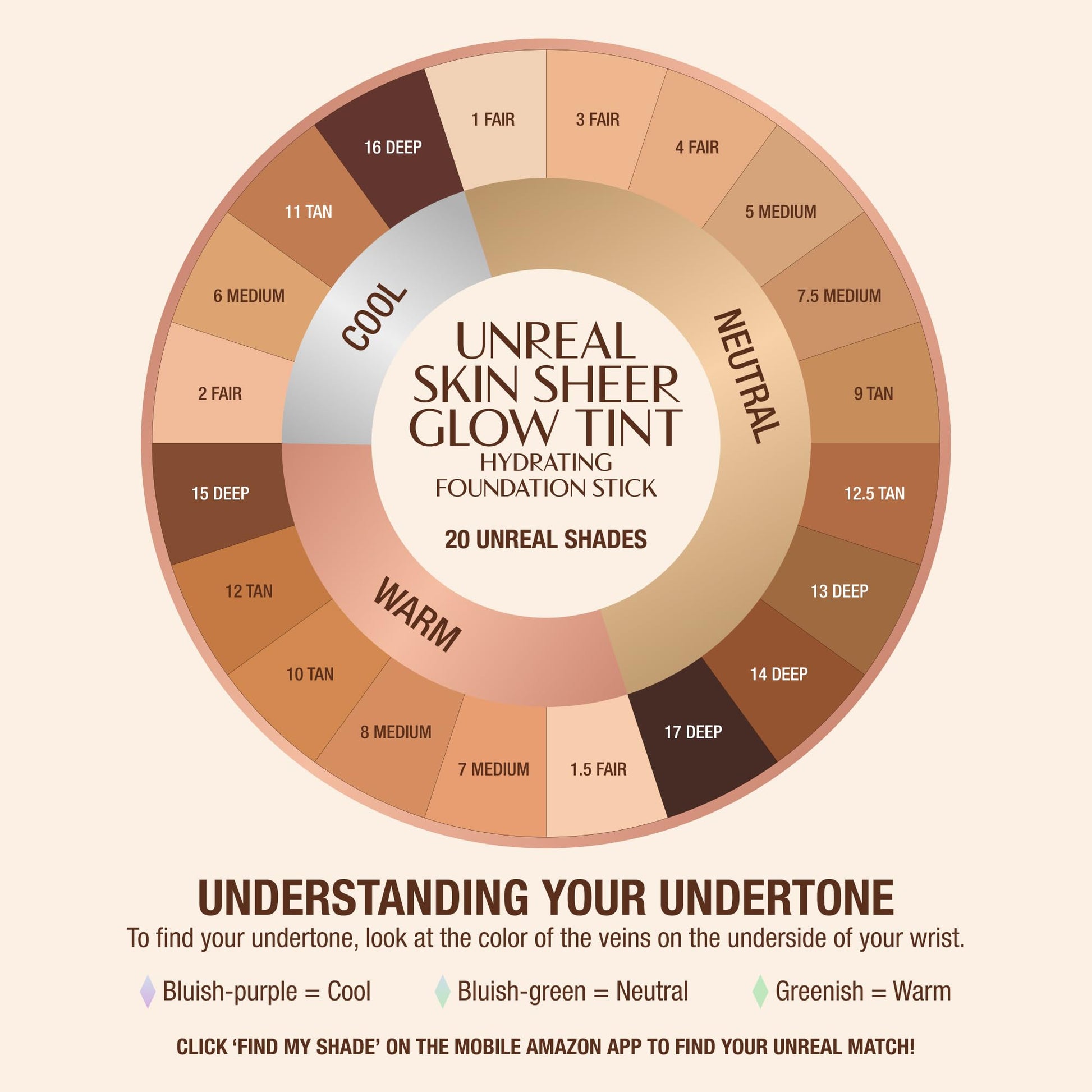 Charlotte Tilbury Unreal Skin Tint & Sheer Glow Hydrating Foundation Stick - Cream Foundation Makeup with Sheer-to-Light Coverage & a Buildable Formula - Blurring, Smoothing & Nourishing - 3 Fair - Maple Wellness Supplements