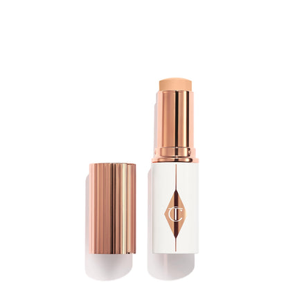 Charlotte Tilbury Unreal Skin Tint & Sheer Glow Hydrating Foundation Stick - Cream Foundation Makeup with Sheer-to-Light Coverage & a Buildable Formula - Blurring, Smoothing & Nourishing - 3 Fair - Maple Wellness Supplements