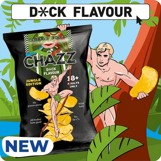 CHAZZ D!CK Flavor Potato Chips 18+ ADULTS ONLY !!! Great for parties!!! - Maple Wellness Supplements