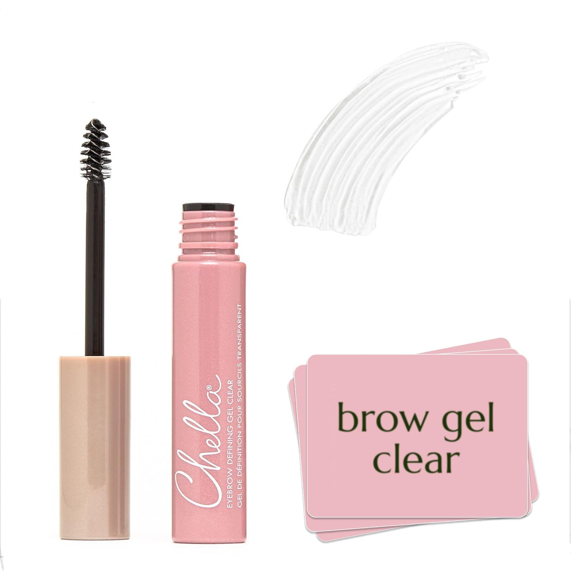 Chella Eyebrow Gel, Defining Clear Eyebrow Gel - Lightweight Formula for Natural, Long Lasting Makeup - Vegan, Cruelty Free, Paraben Free, Gluten Free - Maple Wellness Supplements