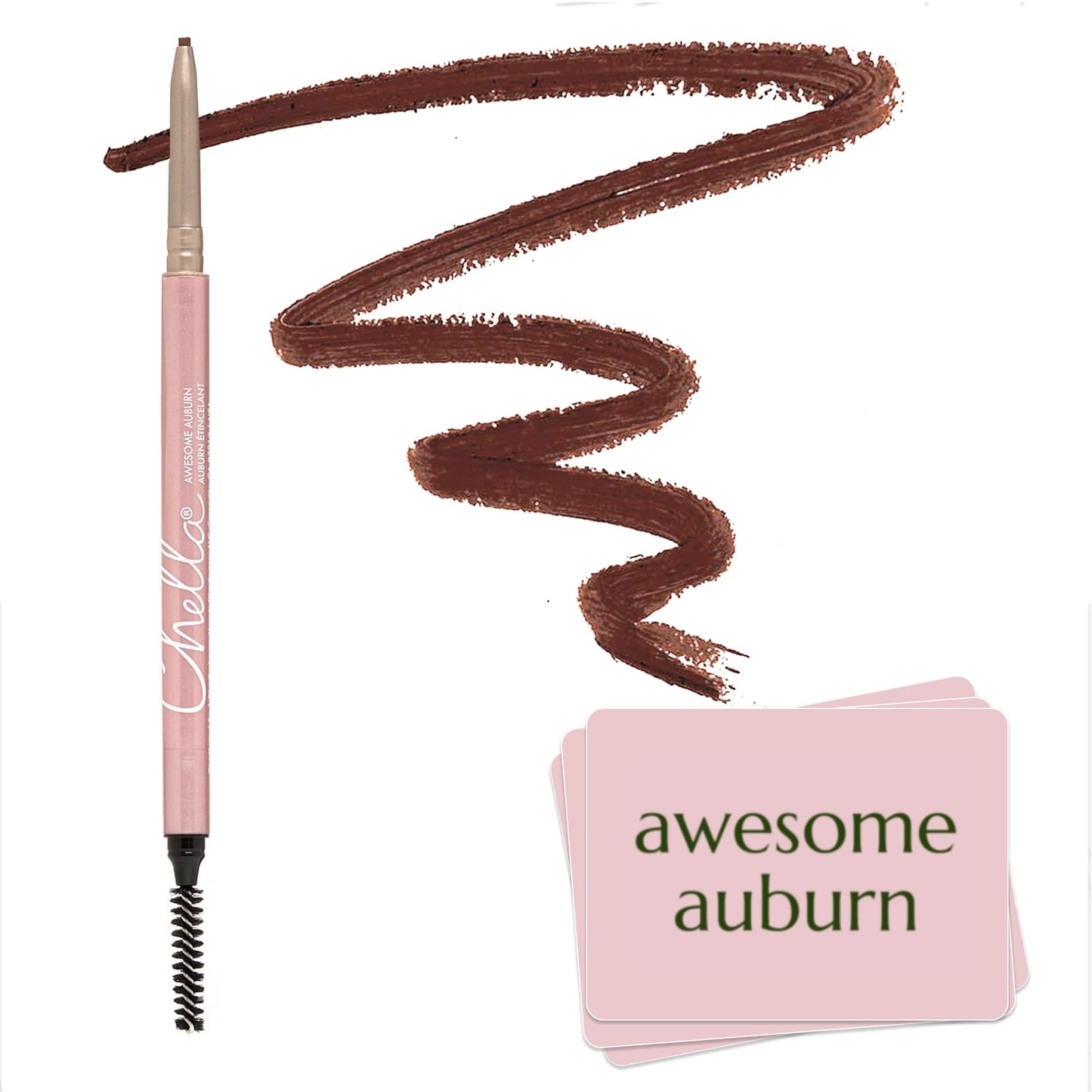 Chella Eyebrow Pencil – Easy-to-Use Brow Definer for Shaping, Filling & Blending – Long-Wear Auburn Eyebrow Pencils for Women with Precise Tip (Auburn) - Maple Wellness Supplements