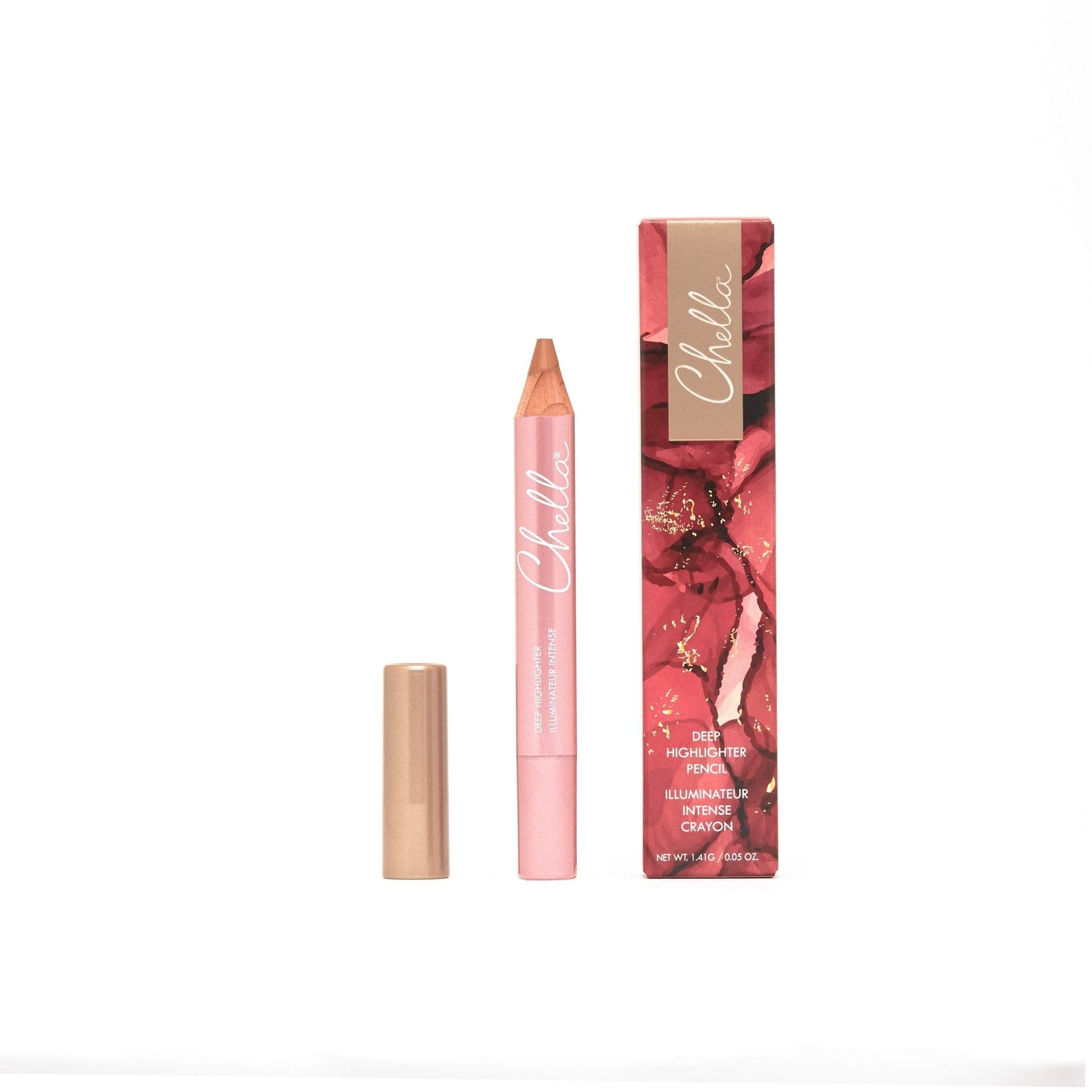 Chella Highlighter Makeup Pencil - Vegan, Cruelty Free, Paraben Free, Gluten Free - Use as a Highlighter, Concealer and Under Eye Liner (Deep Matte) - Maple Wellness Supplements