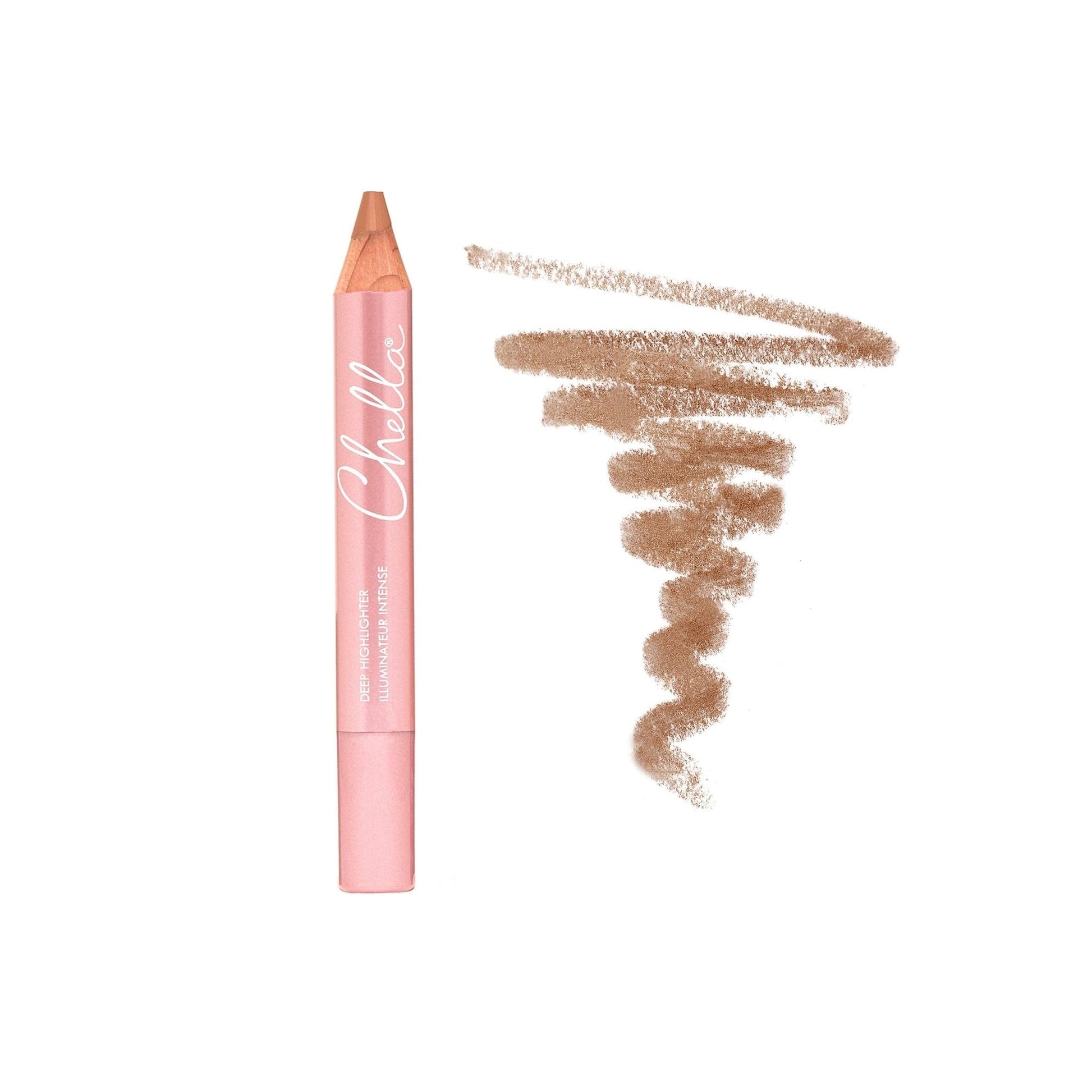 Chella Highlighter Makeup Pencil - Vegan, Cruelty Free, Paraben Free, Gluten Free - Use as a Highlighter, Concealer and Under Eye Liner (Deep Matte) - Maple Wellness Supplements