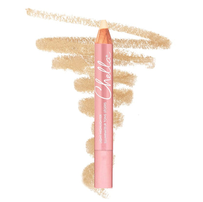 Chella Highlighter Makeup Pencil - Vegan, Cruelty Free, Paraben Free, Gluten Free - Use as a Highlighter, Concealer and Under Eye Liner (Light Matte) - Maple Wellness Supplements