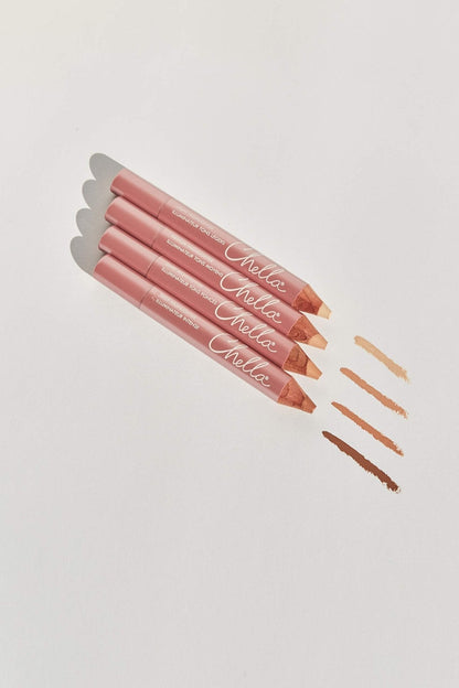 Chella Highlighter Makeup Pencil - Vegan, Cruelty Free, Paraben Free, Gluten Free - Use as a Highlighter, Concealer and Under Eye Liner (Light Matte) - Maple Wellness Supplements