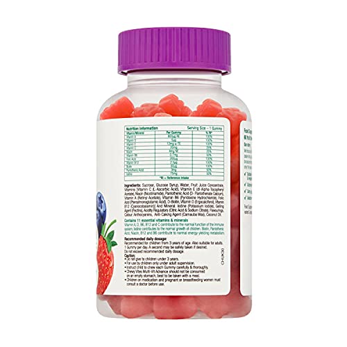 Chewy Vites Kids Multivitamin Advance 60 Gummy Vitamins | 11 Essential Nutrients - Maple Wellness Supplements