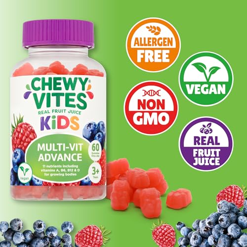 Chewy Vites Kids Multivitamin Advance 60 Gummy Vitamins | 11 Essential Nutrients - Maple Wellness Supplements