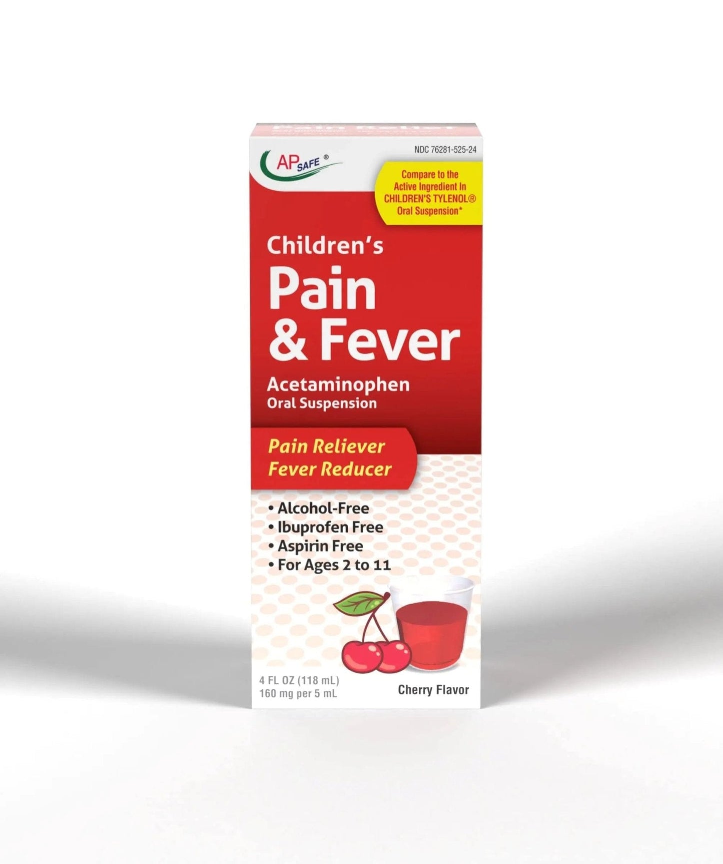 Children's Pain & Fever Acetaminophen Oral Suspension - Maple Wellness Supplements