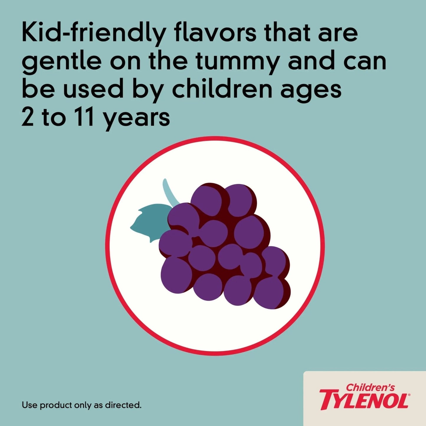 Children's Tylenol Chewables with 160 mg Acetaminophen, Pain Reliever & Fever Reducer for Kids' Cold + Flu Symptoms, Headache, Sore Throat & Toothache, Aspirin-Free, Grape Flavor, 24 ct - Maple Wellness Supplements