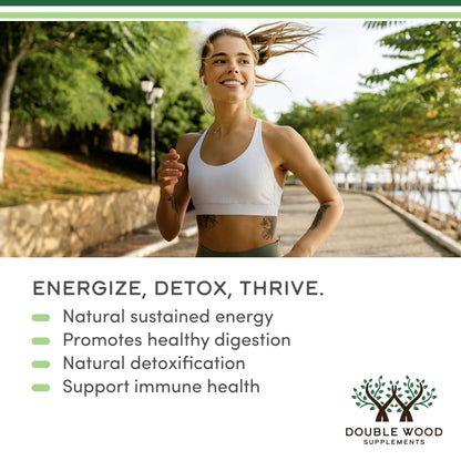 Chlorophyll Liquid Drops - for Digestion, Gut Health, Energy and Detox - Vegan Safe - Maple Wellness Supplements