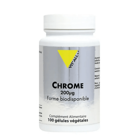 Chrome picolinate 100 gélules VIT'ALL+ - Maple Wellness Supplements