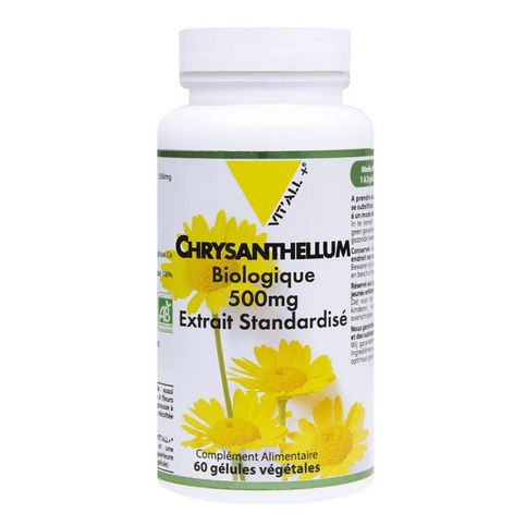 Chrysanthellum BIO 500 mg Extrait standardisé 60 gélules VIT'ALL+ - Maple Wellness Supplements