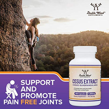 Cissus Quadrangularis Super Extract, 150 Capsules, Manufactured in The USA, Dietary - Maple Wellness Supplements