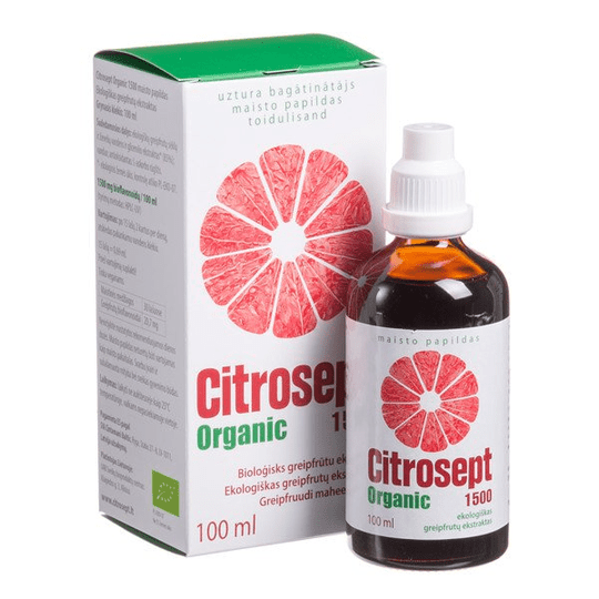 Citrosept Organic 1500 Ecologic Grapefruit Extract Immune System Health 100ml - Maple Wellness Supplements