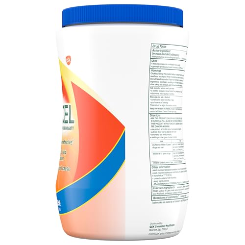 CITRUCEL Sugar Free Fiber Powder for Occasional Constipation Relief, Methylcellulose Fiber Powder, Orange Flavor - 32 Ounces - Maple Wellness Supplements
