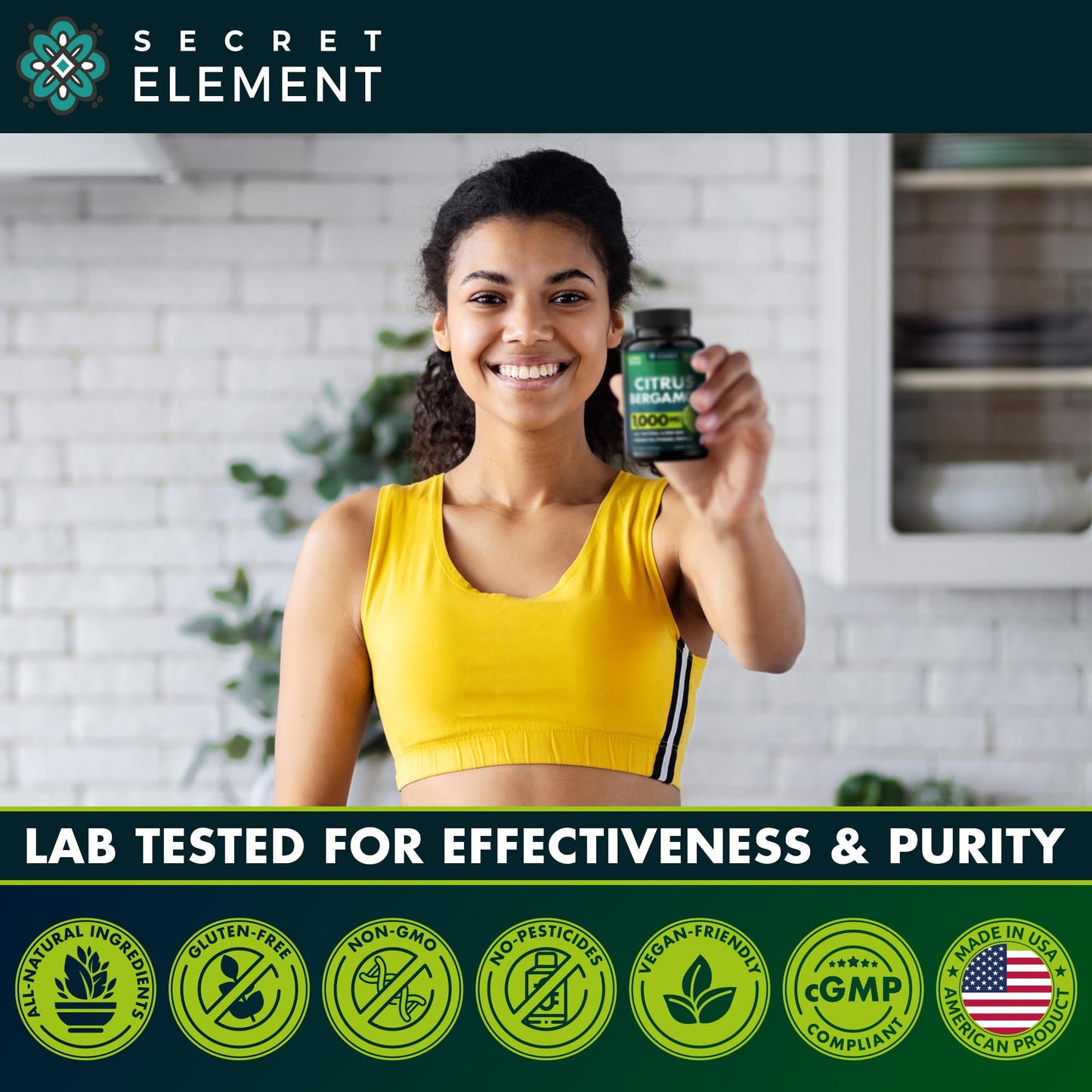 Citrus Bergamot Extract 1000mg - Citrus Bergamot Supplement for Heart, Immune System - Maple Wellness Supplements