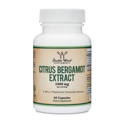 Citrus Bergamot Supplement, 1000mg, 60 Capsules - Supports Healthy Cholesterol & Triglyceride Levels - 1,000mg Servings - Maple Wellness Supplements