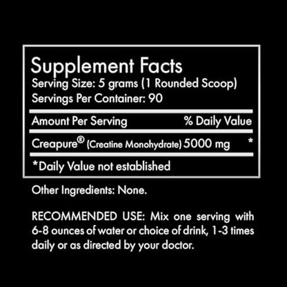 Clean Creatine - 100% Creapure® Creatine Monohydrate Powder for Muscle Growth - Maple Wellness Supplements