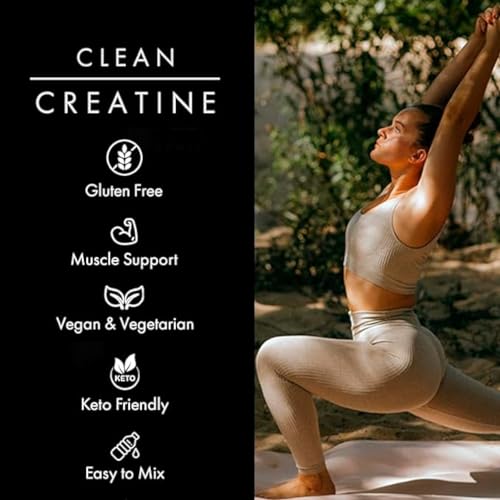 Clean Creatine - 100% Creapure® Creatine Monohydrate Powder for Muscle Growth - Maple Wellness Supplements
