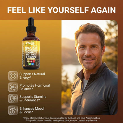 Clean Nutra Organic Maca Root Liquid Drops with Ashwagandha, Fenugreek, Beet Root and L-Arginine Liquid Multivitamin - Maple Wellness Supplements