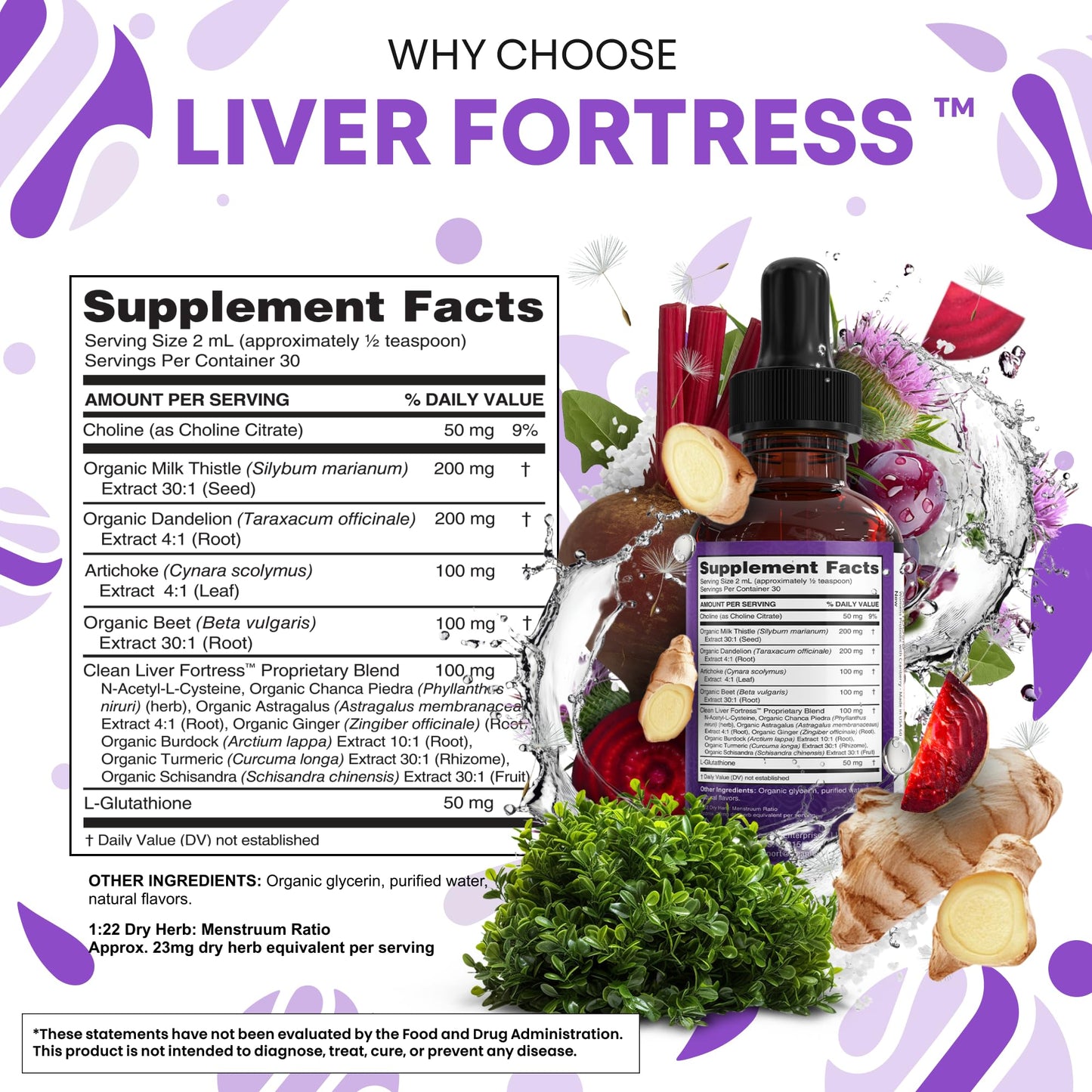 Clean Nutraceuticals Milk Thistle NAC Liver Cleanse Detox & Repair Supplement Liver Support Liquid Drops with Dandelion Extract, Artichoke, Chanca Piedra, Choline - Maple Wellness Supplements
