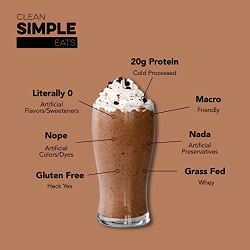 Clean Simple Eats Chocolate Brownie Batter Whey Protein Powder, Natural Sweetened - Maple Wellness Supplements