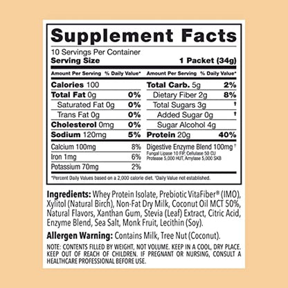 Clean Simple Eats Coconut Cream Whey Protein Powder, Natural Sweetened and Cold - Maple Wellness Supplements
