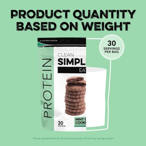 Clean Simple Eats Mint Chocolate Cookie Whey Protein Powder, Natural Sweetened - Maple Wellness Supplements