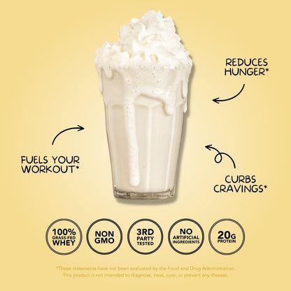 Clean Simple Eats Simply Vanilla Whey Protein Powder, Natural Sweetened and Cold-Proce - Maple Wellness Supplements