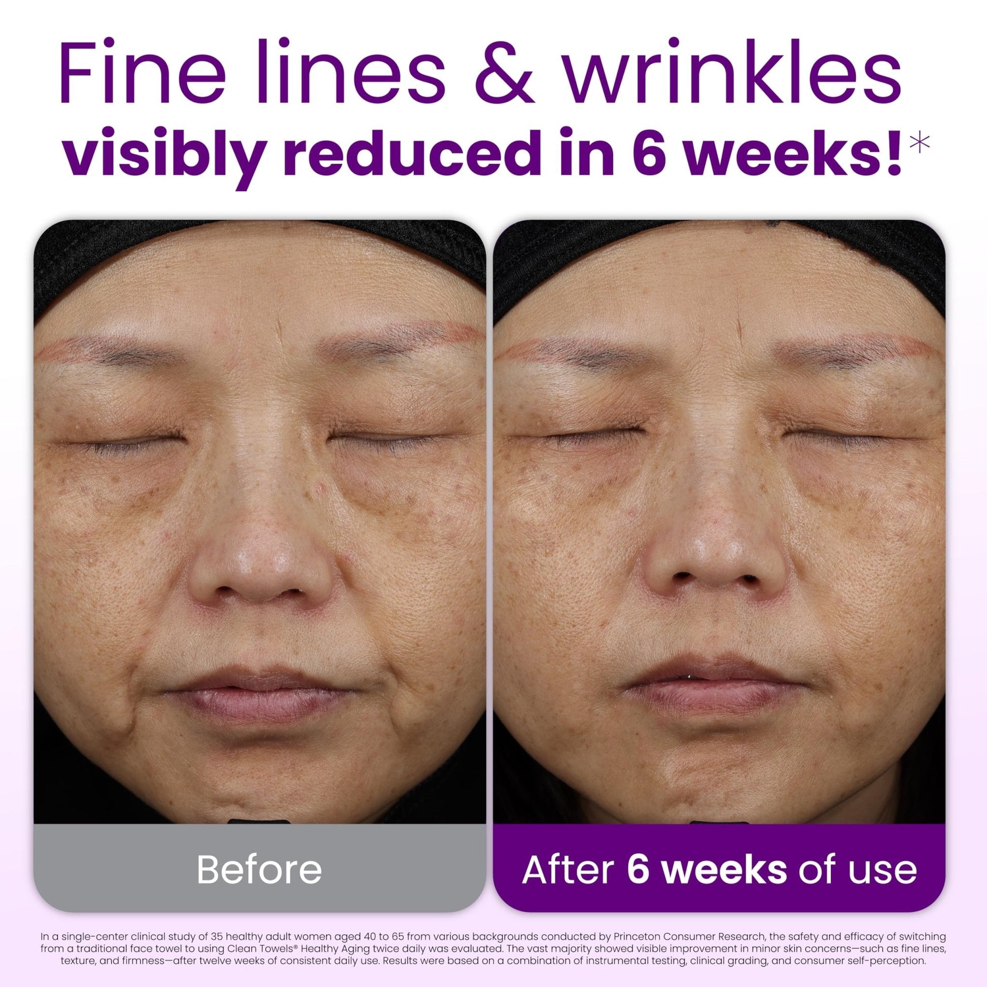 CLEAN SKIN CLUB Healthy Aging Clean Towels® XL, Smooths Fine Lines Wrinkles & Texture, Disposable Face Dry Wipes, XL - 1 Pack (50 count) - Maple Wellness Supplements