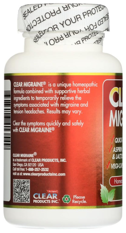 Clear Migraine Clear Products 60 Caps - Maple Wellness Supplements