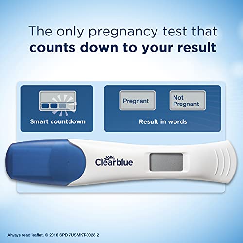 Clearblue Digital Pregnancy Test with Smart Countdown, Multi, 5 count - Maple Wellness Supplements