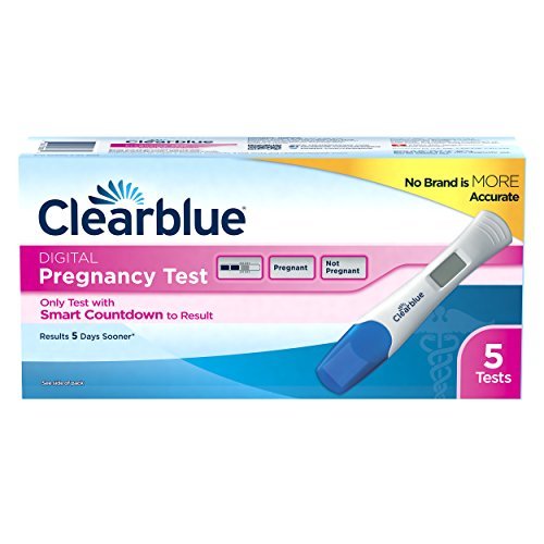 Clearblue Digital Pregnancy Test with Smart Countdown, Multi, 5 count - Maple Wellness Supplements