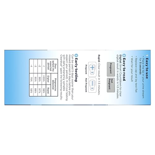 Clearblue Pregnancy Test Combo Pack, 10ct - Digital with Smart Countdown & Rapid - Maple Wellness Supplements