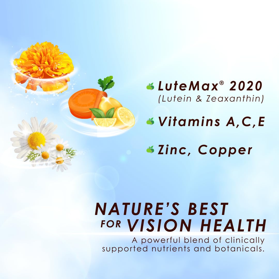 Clearsight AREDS Advanced+ Eye Health Vitamins | Lutein, Zeaxanthin, Vitamin E, Vitamin C | Blue Light & Vision Support | Eye Vitamins for Macular Health - Maple Wellness Supplements