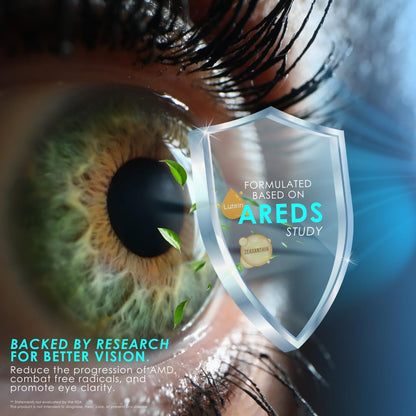 Clearsight AREDS Advanced+ Eye Health Vitamins | Lutein, Zeaxanthin, Vitamin E, Vitamin C | Blue Light & Vision Support | Eye Vitamins for Macular Health - Maple Wellness Supplements