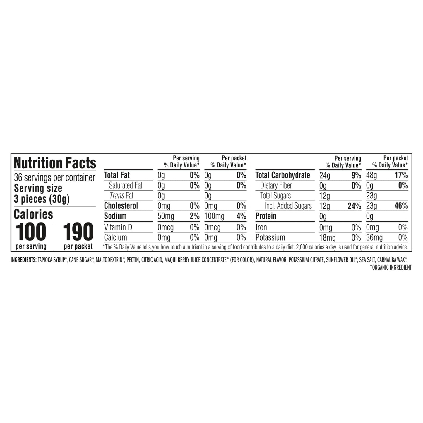 CLIF BLOKS - Mountain Berry Flavor - Energy Chews - Non-GMO - Plant Based - Fast Fuel for Cycling and Running - Quick Carbohydrates and Electrolytes - 2.12 oz. (18 Count) - Maple Wellness Supplements