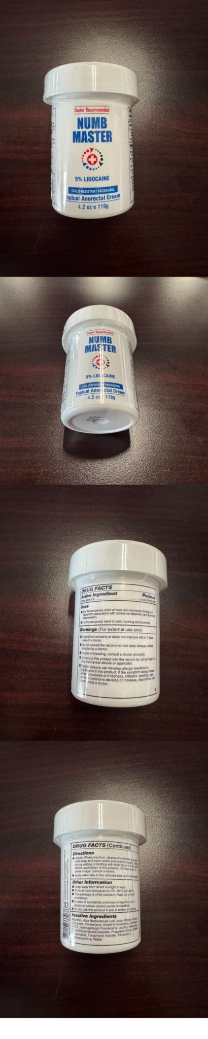Clinical Resolution Numb Master 5% Lidocaine Cream Fast-Acting OTC anesthetic for Pain, Itch, Burns & Hemorrhoids with Vitamin E & Aloe for Soothing Relief Maximum Strength 4.2 Ounce - Maple Wellness Supplements