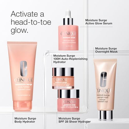 Clinique Moisture Surge 100H Auto-Replenishing Hydrator Oil Free Face Moisturizer | With Hyaluronic Acid, Aloe Bioferment and Vitamins C + E - Maple Wellness Supplements